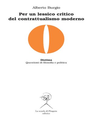 cover image of Per un lessico critico del contrattualismo moderno